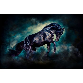 Tablou, arlata word mag, animale, cai 1250, hol, rama lemn, multicolor, 120x80 cm, full hd