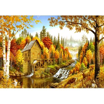 Tablou, arlata word mag, dormitor, hol, abstract 1293, rama lemn, multicolor,80x50 cm