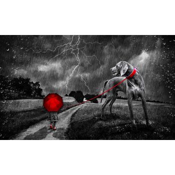 Tablou, arlata word mag,dormitor,living,abstract 1254, rama lemn, multicolor, 100x70 cm