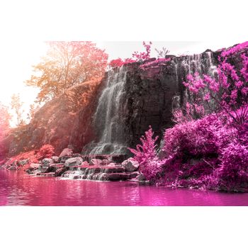 Tablou, arlata word mag, dormitor, hol,cascada 1237, rama lemn, multicolor, 120x80 cm, rezolutie full hd