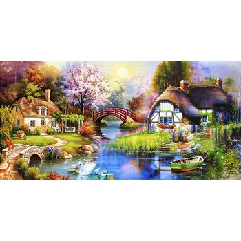 Tablou, arlata word mag, dormitor, hol, peisaj 1217 rama lemn, multicolor, 150x90 cm, rezolutie full hd