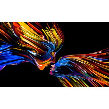 Tablou,arlata word mag,dormitor,living,portret1282,rama lemn,multicolor,100x70 cm