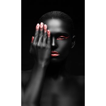 Tablou,arlata word mag,dormitor,living,portret1278,rama lemn,multicolor,80x50 cm