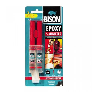 Adeziv rapid bicomponent Bison Epoxy 5minute 2x12ml blister