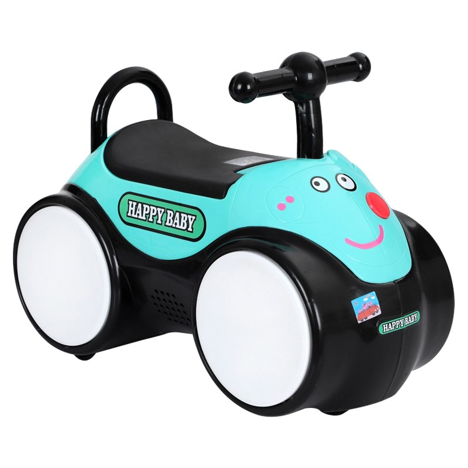 Premergator de impins, Masinuta albastra Peppa Pig cu lumini colorate, muzica si compartiment de stocare sub sezut fotografia produsului