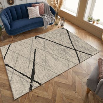 Covor Cappuccino 16430, Gri, 120 x 170 cm, 1700 gr/mp Delta Carpet imagine 2022 caserolepolistiren.ro