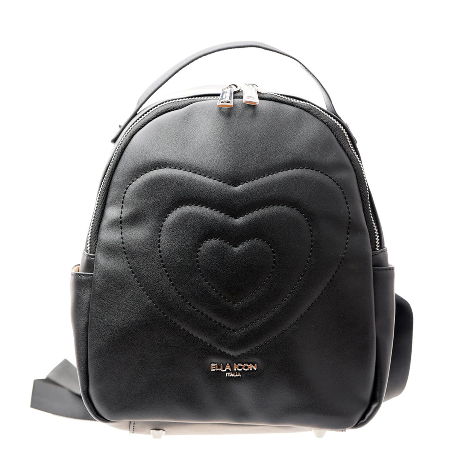Rucsac De Dama Heart Negru 24*27*11 Cm, Ella Icon fotografia produsului