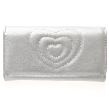 Portofel de dama heart argintiu, ella icon