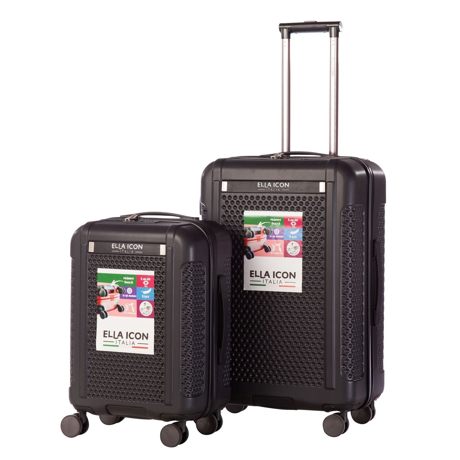 Troler Optic Negru 70*46*27 Cm, Ella Icon fotografia produsului View 6 L