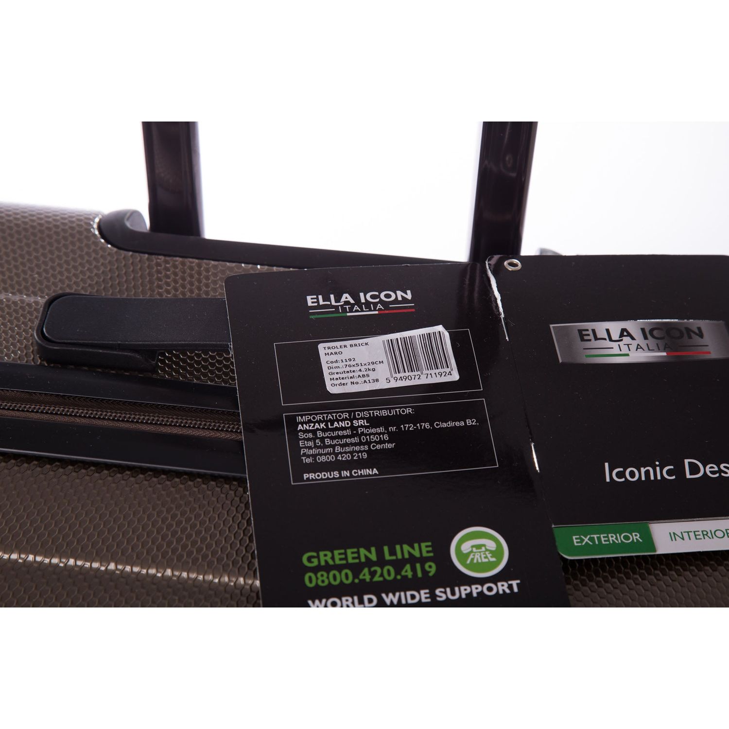 Troler Brick Maro 76*50*29 Cm, Ella Icon fotografia produsului View 6 L