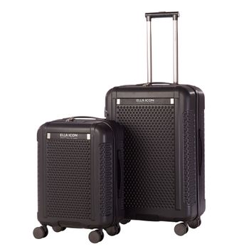 Troler optic negru 55*38*23 cm, ella icon