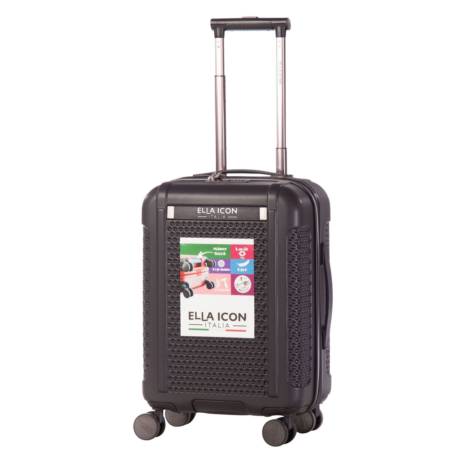 Troler Optic Negru 55*38*23 Cm, Ella Icon fotografia produsului View 2 L