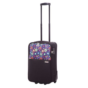 Troler neo negru cu print 54 cm, ella icon