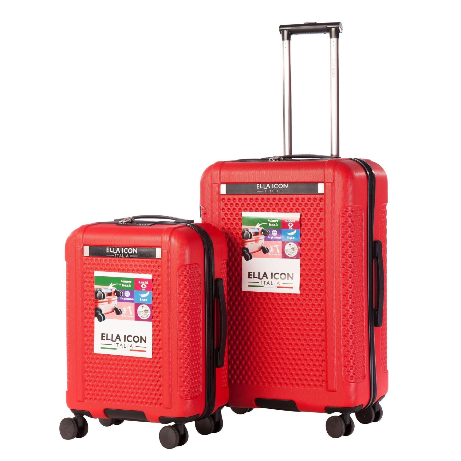 Troler Optic Rosu 55*38*23 Cm, Ella Icon fotografia produsului View 5 L