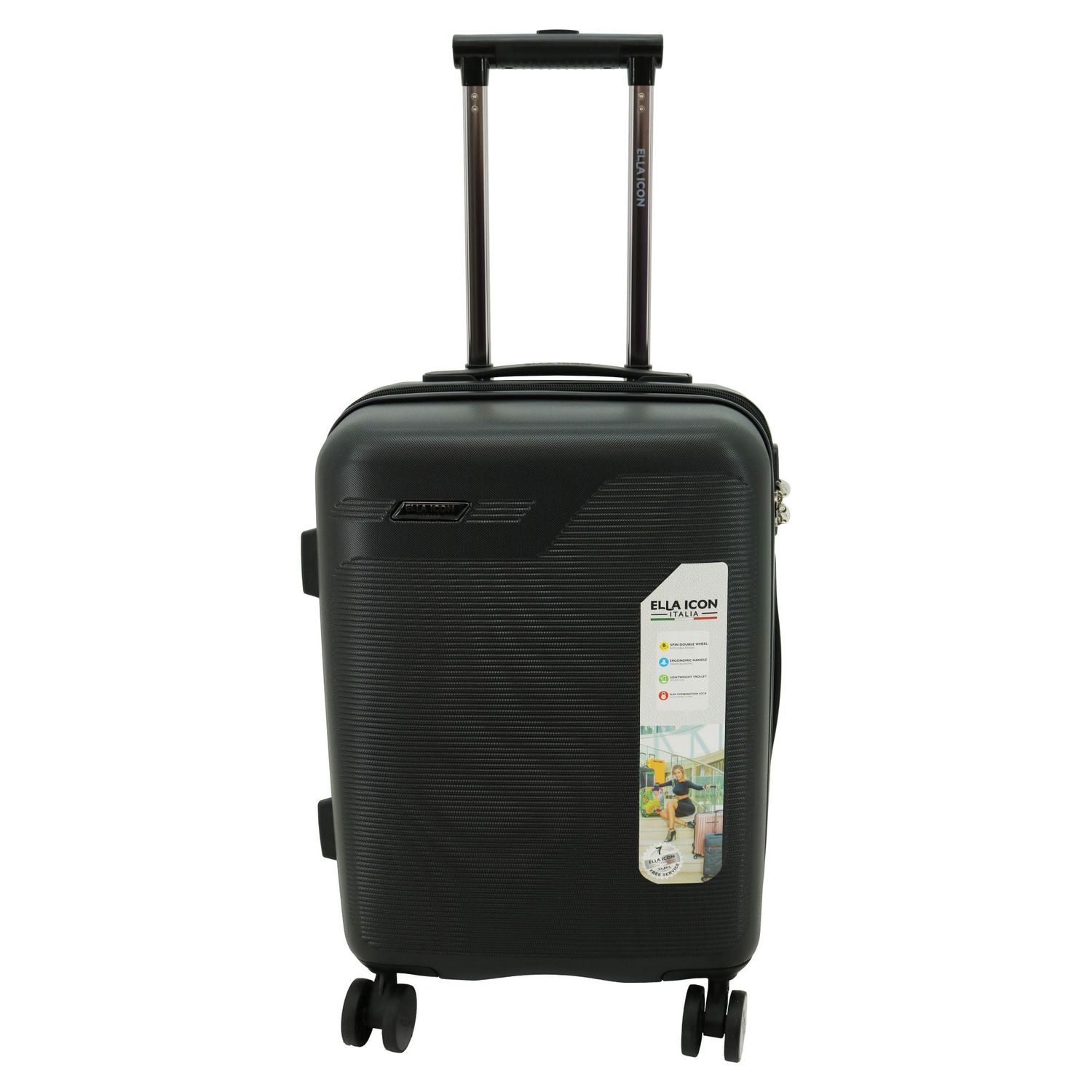 Troler Fly Negru 55x39x23 Cm, Ella Icon fotografia produsului