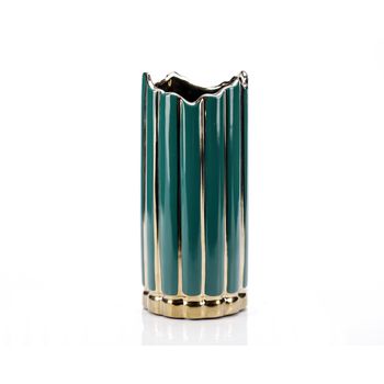 Vaza decorativa, spark green, verde, 27 cm, ella home