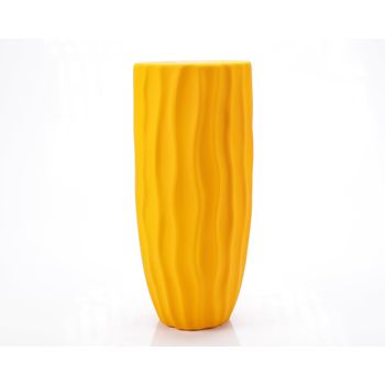 Vaza decorativa, Waves, Galben, 29 cm, Ella Home elefant.ro imagine noua 2022