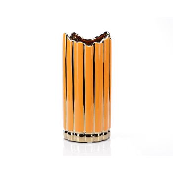 Vaza decorativa, spark orange, portocaliu, 27 cm, ella home