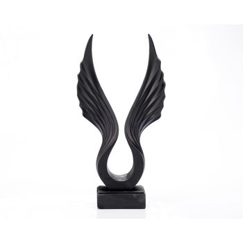 Statueta din rasina, flight black, negru, 33 cm, ella home