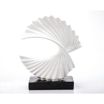 Statueta din rasina, fly alba, alb, 32 cm, ella home