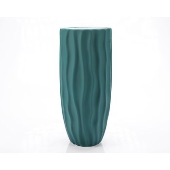 Vaza decorativa, Waves, Verde, 29 cm, Ella Home elefant.ro imagine 2022 caserolepolistiren.ro