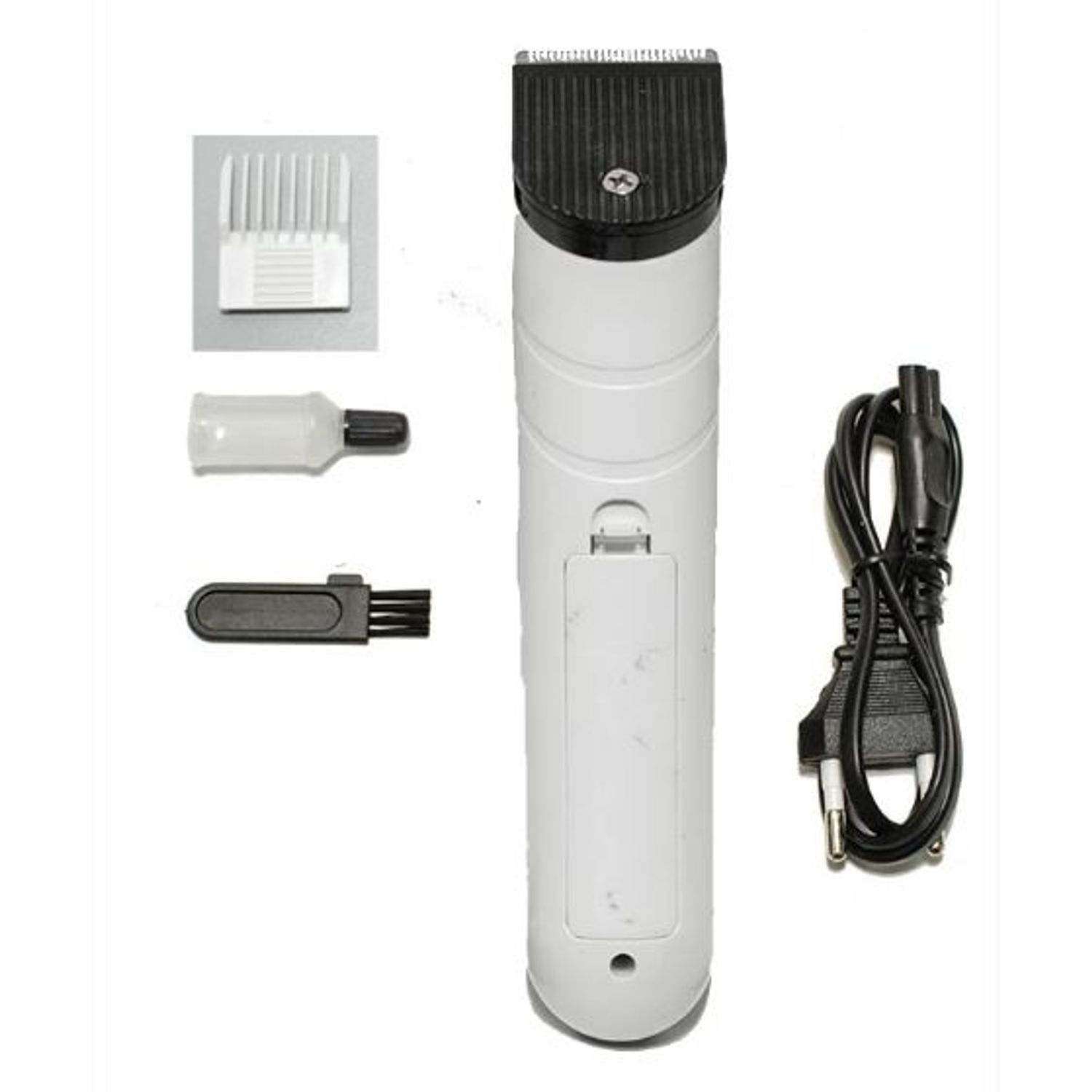 Trimmer Pentru Ingrijire Personala Klausstech, Acumulator Reincarcabil, Lame Din Otel, Indicator Led Incarcare, Design Ergonomic, Culoare Alb/albastru fotografia produsului View 3 L