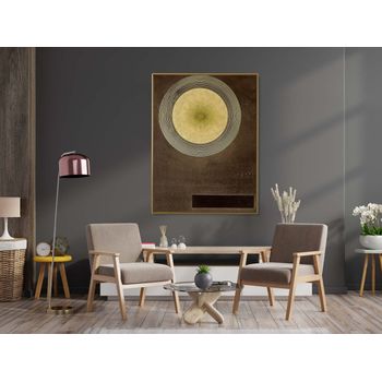 Tablou canvas, intaglio, multicolor, abstract, elementary action de wassily kandinsky, print pe panza premium, pentru hol