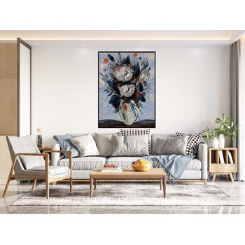 Tablou canvas, intaglio, color, clasic, flori de primavara, print pe panza premium, pentru living, hol, dormitor flrc26-1