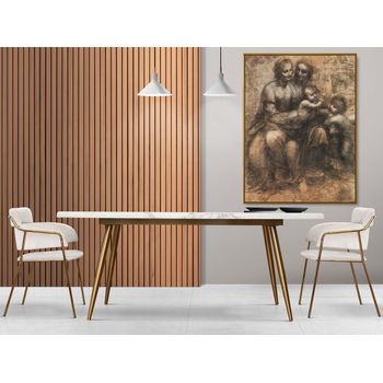 Tablou canvas, intaglio, color, clasic, the leonardo cartoon de leonardo da vinci, print pe panza premium, pentru bucatarie ldv11-1