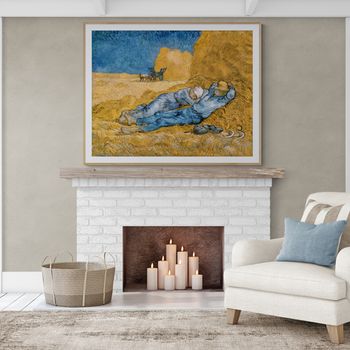 Tablou canvas, intaglio, color, clasic, the siesta de van gogh, print pe panza premium, pentru living