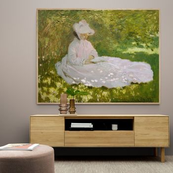 Tablou canvas, Intaglio, color, Clasic, Springtime de Claude Monet, print pe panza Premium, pentru living CMNT04-1 elefant.ro imagine 2022