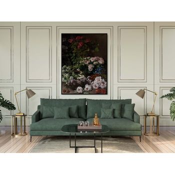 Tablou canvas, intaglio, color, clasic, flori, spring flowers de claude monet, print pe panza premium, pentru living cmnt10-2