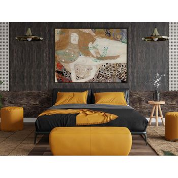 Tablou canvas, multicolor, intaglio, modern, friends, de gustav klimt, print pe panza premium, pentru dormitor klmt32c1-1