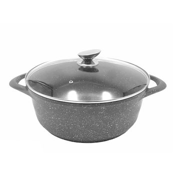 Oala honey cu capac din sticla, diametru 32 cm