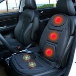 Husa scaun auto sau birou cu masaj si incalzire electrica, Ideal pentru Relaxare, Design Modern, Culoare Negru fotografia produsului View 4 S