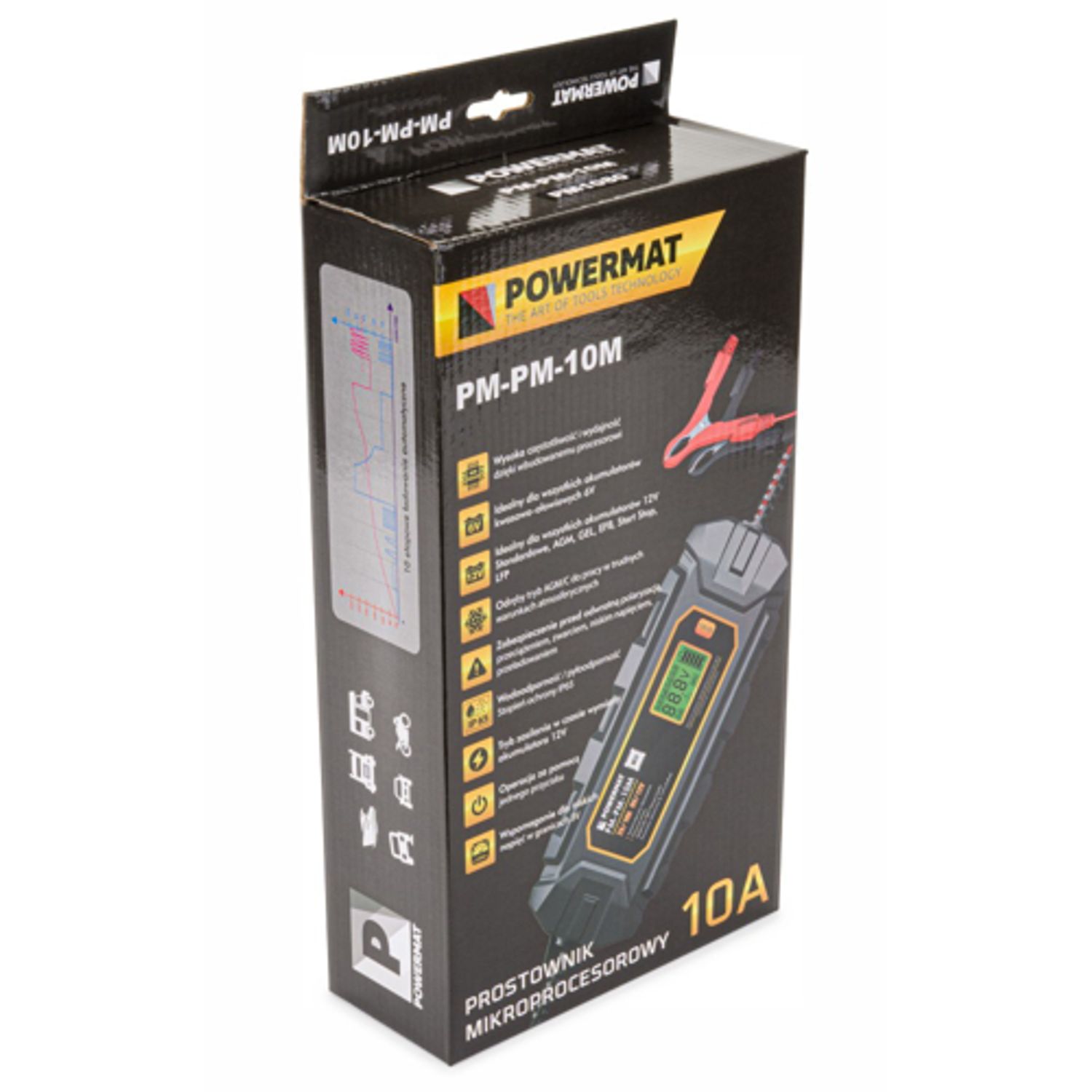 Redresor cu microprocesor 6 / 12V PM-PM-10M, Powermat PM1080 fotografia produsului View 4 L