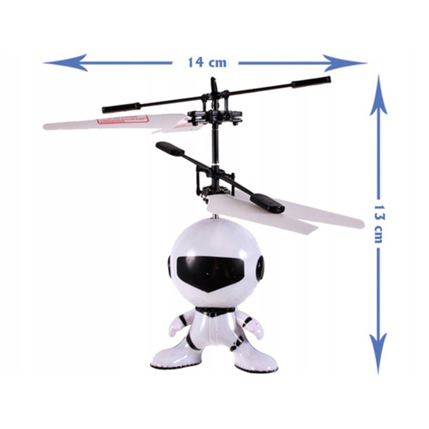 Robot zburator cu infrarosu 14cm, Malplay 101163 fotografia produsului View 3 L