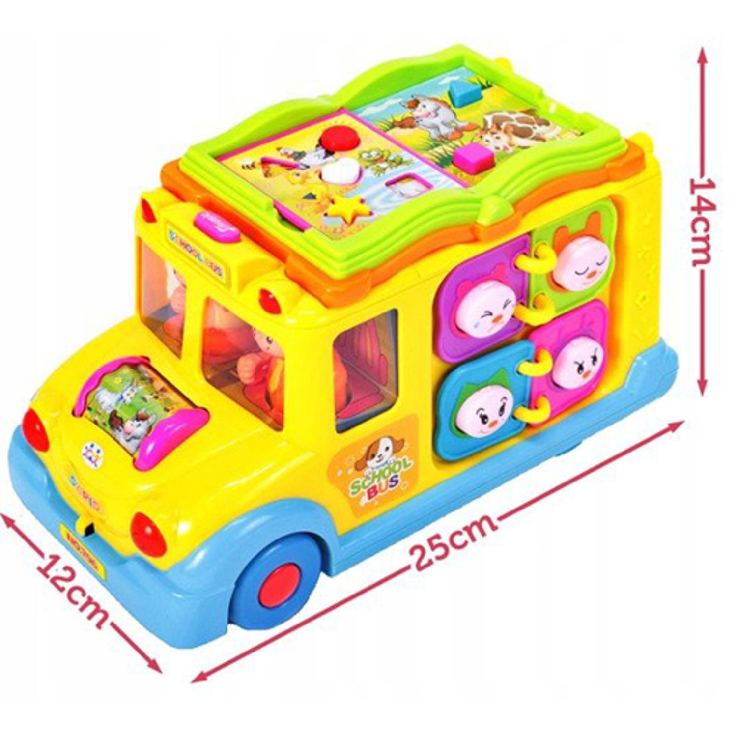 Autobuz cu carte, lumini si sunet, Malplay 100058 fotografia produsului View 3 L