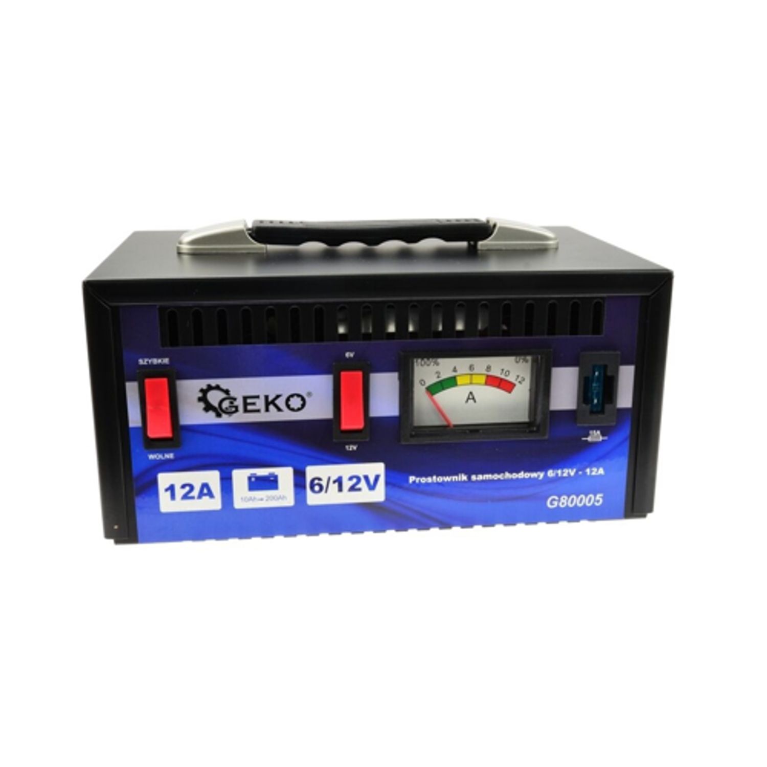 Redresor 6/12V - 12A, Geko G80005 fotografia produsului View 5 L