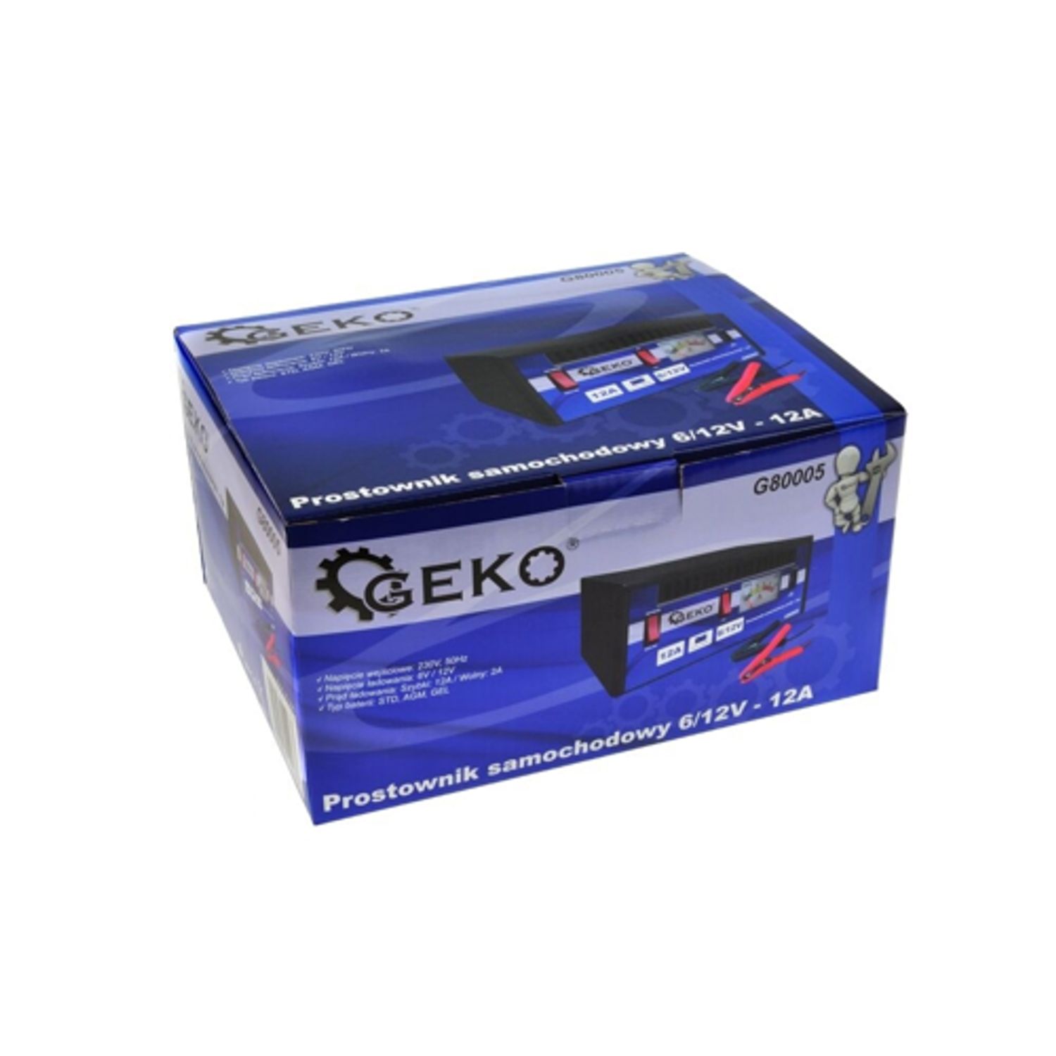 Redresor 6/12V - 12A, Geko G80005 fotografia produsului View 6 L