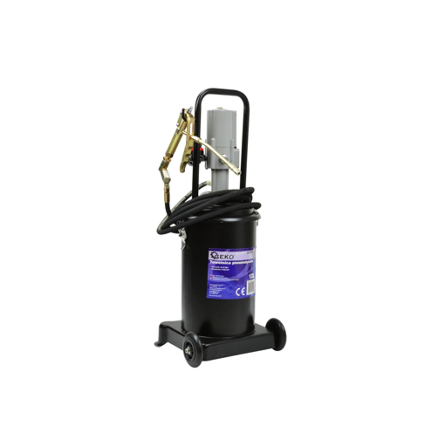 Pompa pentru gresat 12L, furtun 3m, GEKO G01129 fotografia produsului