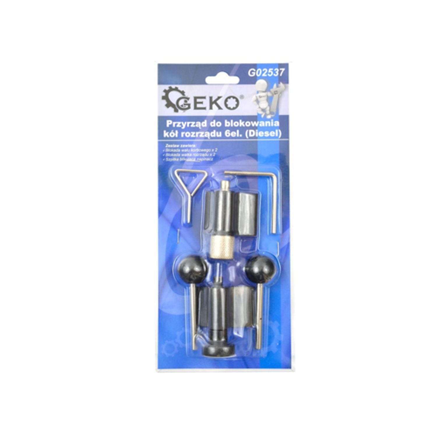 Set 6 piese pentru blocare distributie, Geko G02537 fotografia produsului View 6 L