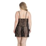 Set sexy dantela 3032, PriModa, poliester, negru, 4XL fotografia produsului View 2 S