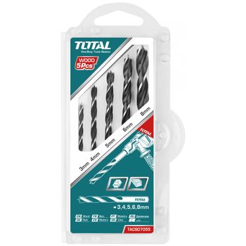 Set burghiu spirala pentru lemn total - 5buc