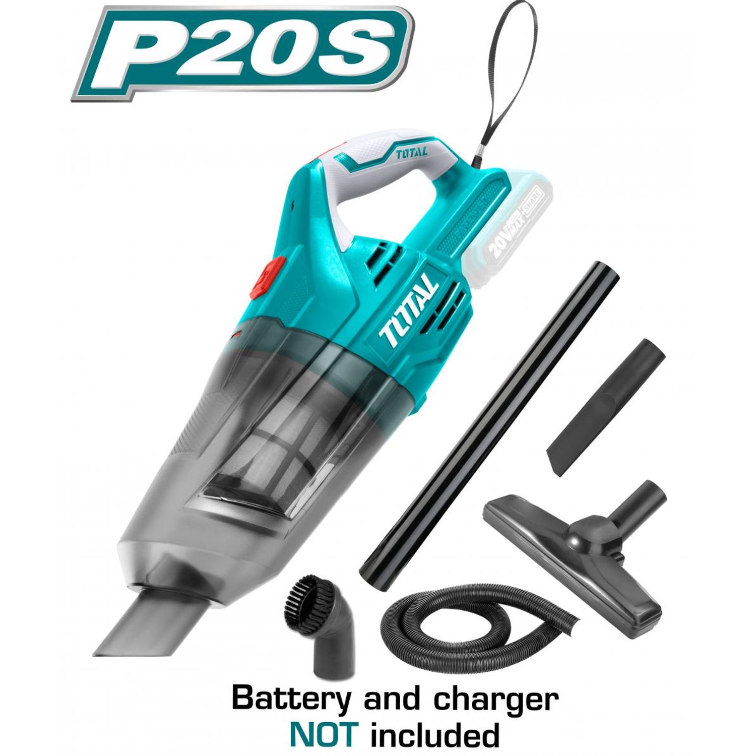 Aspirator portabil TOTAL - 0.7l - 6.0kpa - 20V fotografia produsului