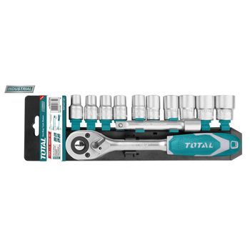 Trusa de chei tubulare total industrial- 1/2 cu antrenor - 12 piese