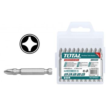 Set bit 10 buc total industrial - ph2 - 50mm