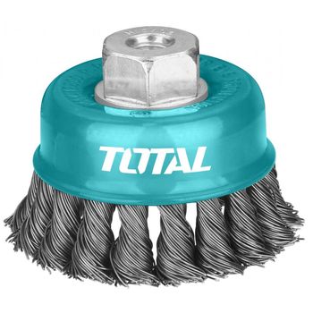 Perie sarma tip cupa total - fir rasucit - 100mm