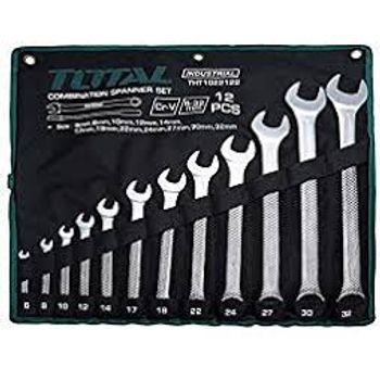 Set 12 chei combinate fixe/inelare total industrial - 6-32m