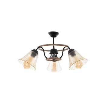 Lustra yago negru 3xe27 60w